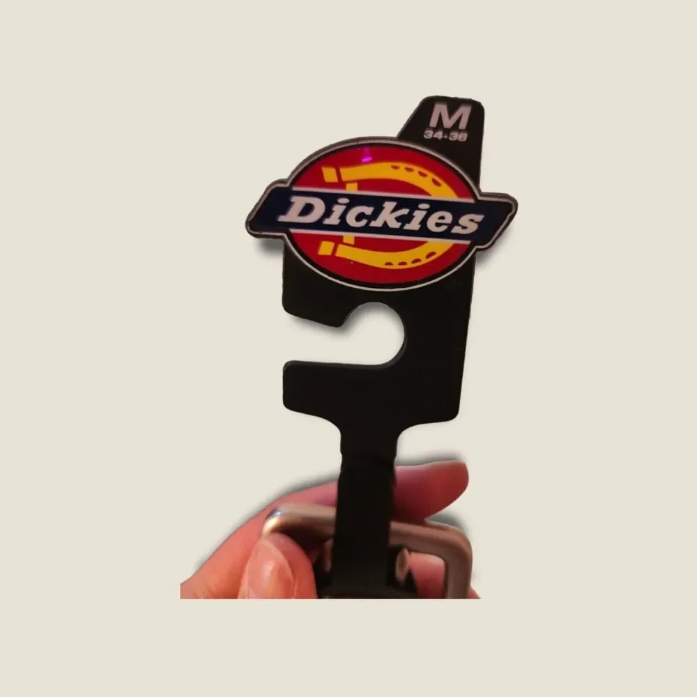 Dickies Belt Men's Faux Leather Belt with Double Prong Buckle